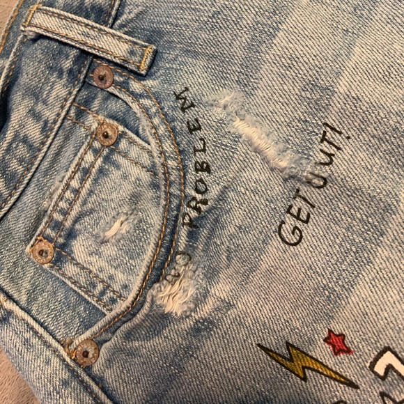 American Eagle Vintage High Rise Shorts size 4 - Picture 4 of 9